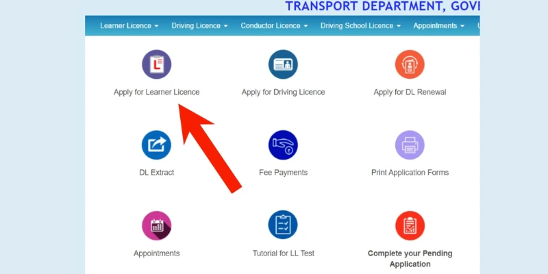 Apply for leaner Licence